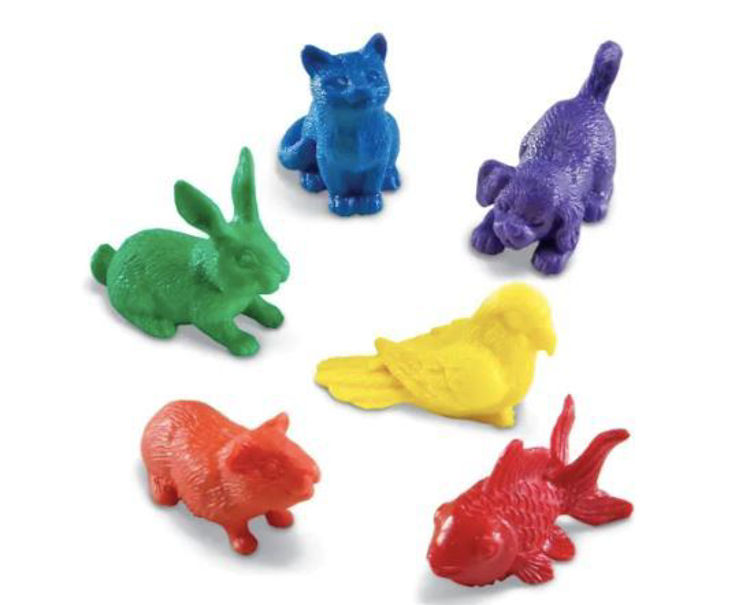 Imagen de Contadores - Animalitos (set de 72 en 6 colores)