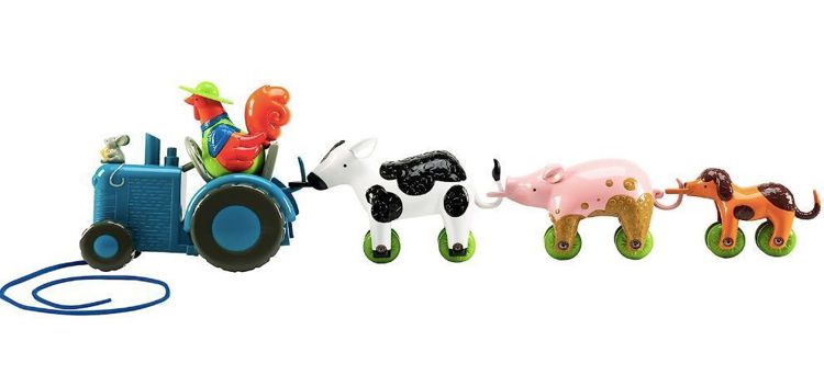 Imagen de Juego de arrastre de Tractor y Animales