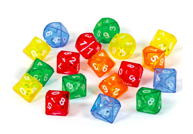 Imagen de Dados Decaedros (Set de72)