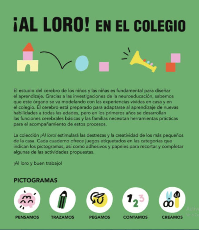 Imagen de ¡Al loro! En el colegio. Libro de actividades