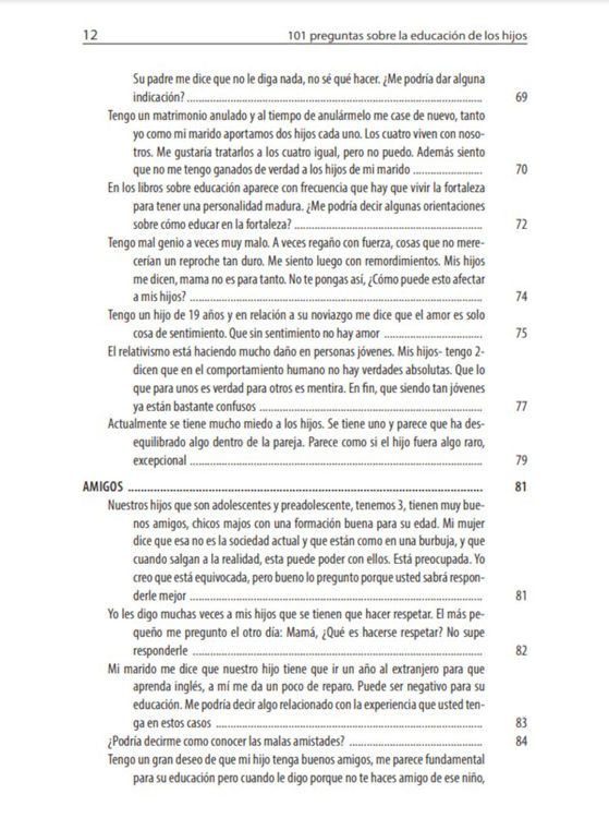 Imagen de 101 preguntas sobre la educación de los hijos