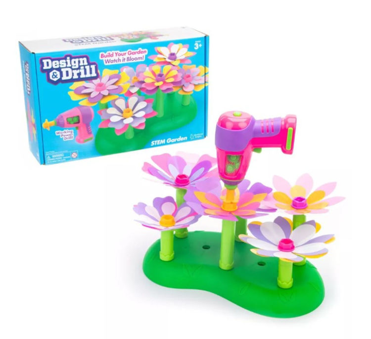 Imagen de Design & Drill Stem Garden - Juego de construcción de flores