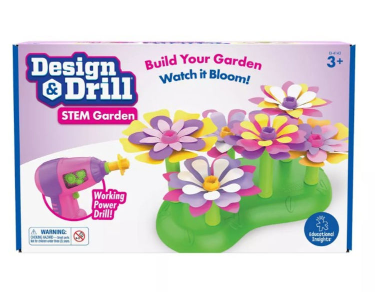 Imagen de Design & Drill Stem Garden - Juego de construcción de flores