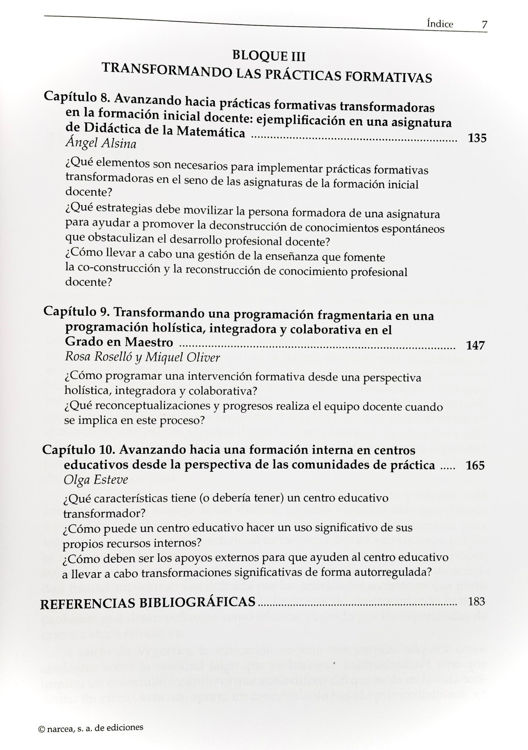 Imagen de Hacia una formación transformadora de docentes