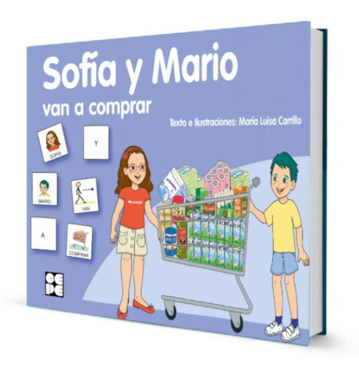 Imagen de Pictogramas: Sofía y Mario van a comprar