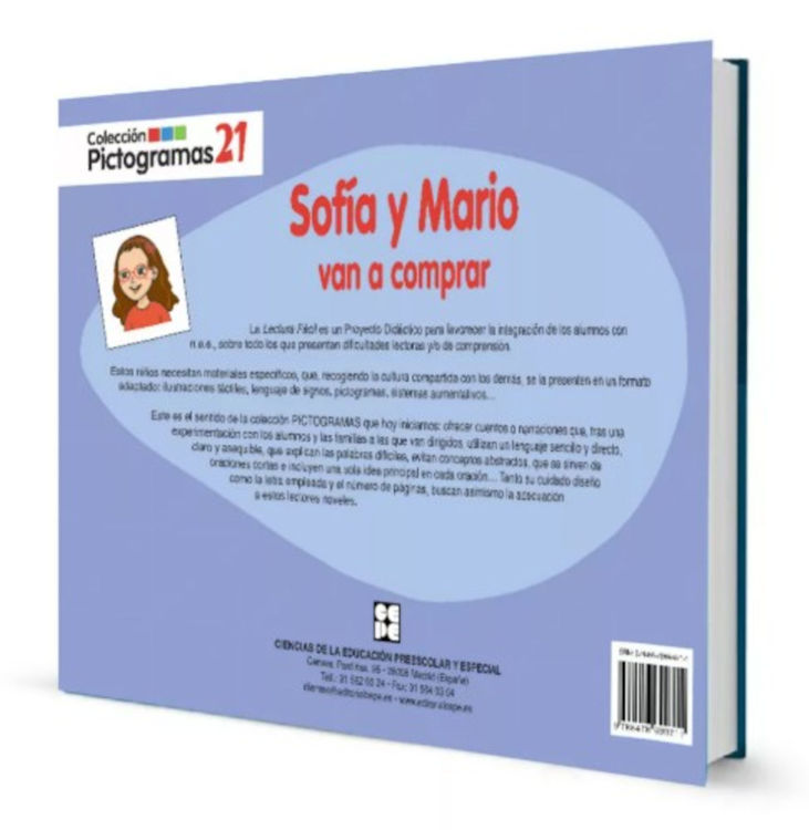 Imagen de Pictogramas: Sofía y Mario van a comprar