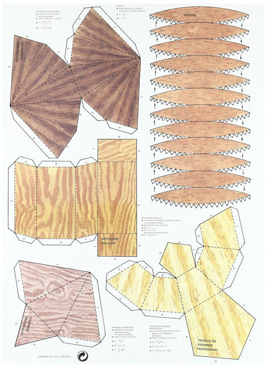 Imagen de Cuerpos geométricos. Trabajos manuales escolares