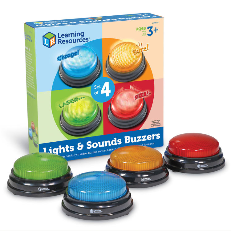 Imagen de Buzzers con luces y sonidos. Set de 4