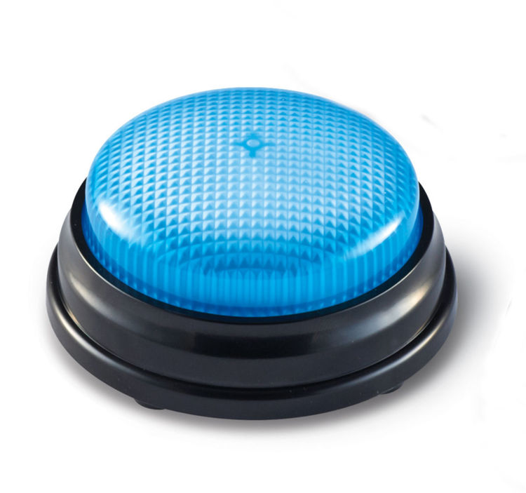 Imagen de Buzzer con luces y sonidos x1 azul