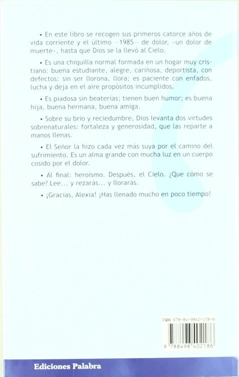 Imagen de Alexia. Alegría y heroísmo en la enfermedad