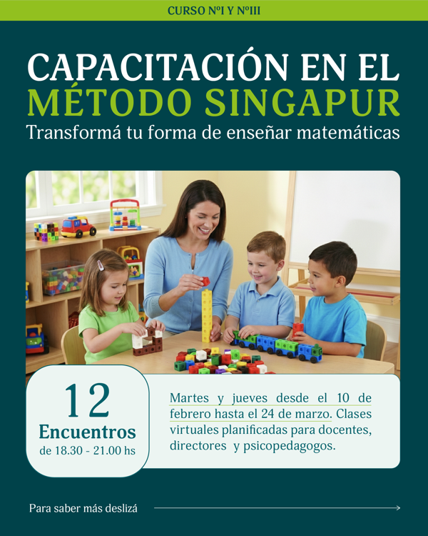 Imagen de Capacitación Método Singapur  N.1 y N.3 -  Online