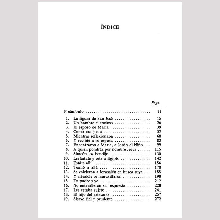 Imagen de José, esposo de María. Patmos