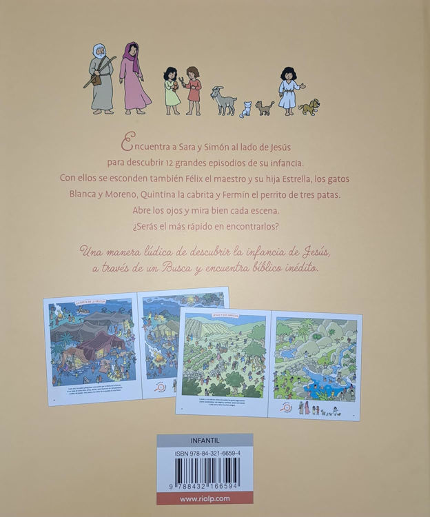 Imagen de Jesús de niño. Busca y encuentra